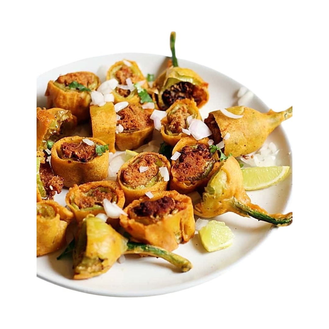 Street style stuffed mirchi bajji